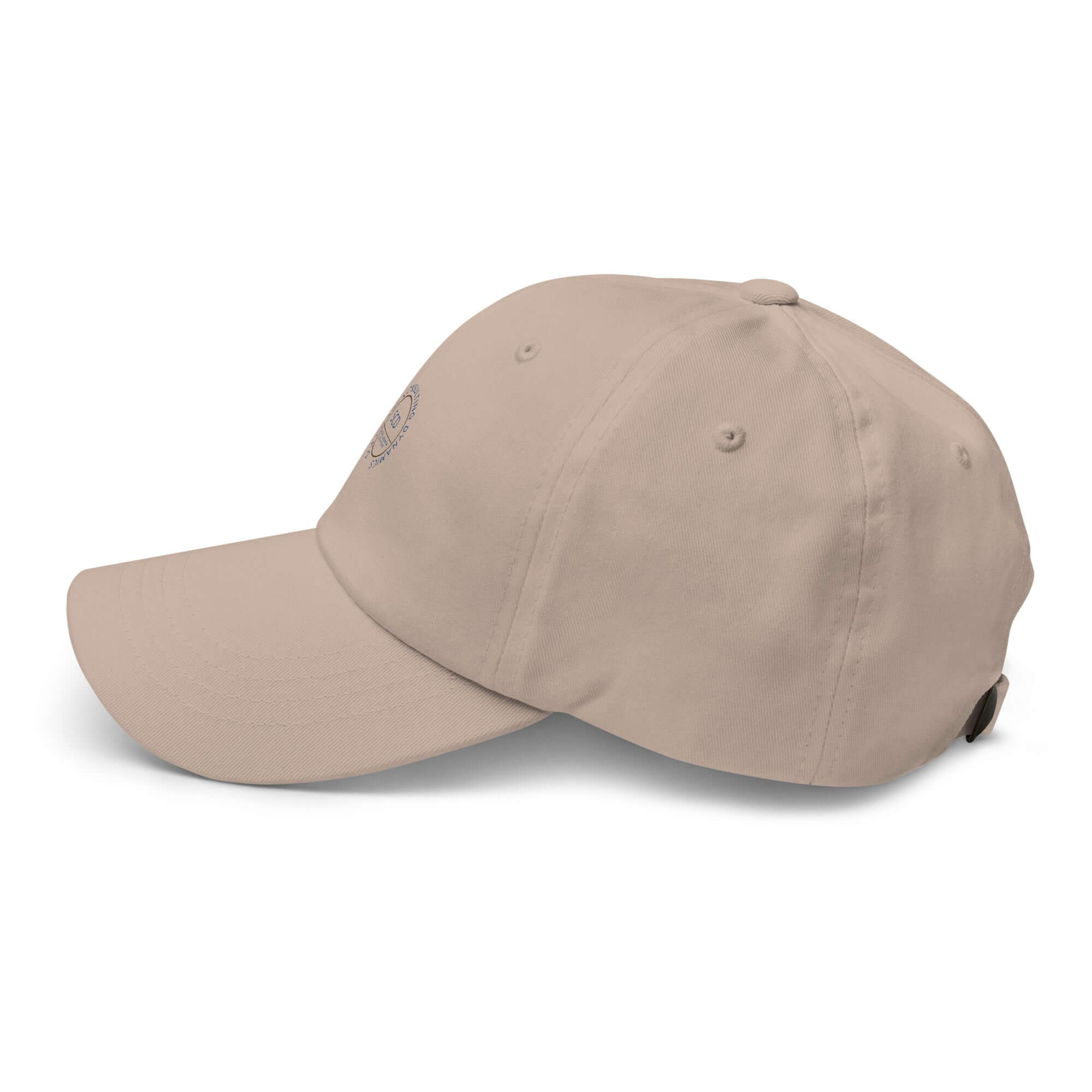Embroidered hats full left side view stone color