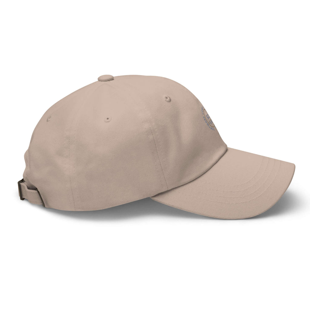 Embroidered hats full right side view stone color